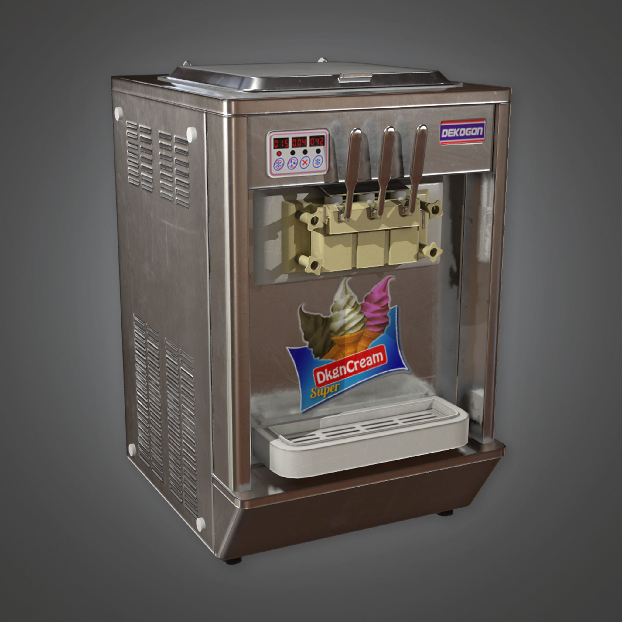 3D model KTC Industrial Ice Cream Machine 01 PBR Game