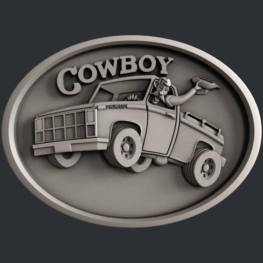 3d STL models for CNC Cowboy 3D model