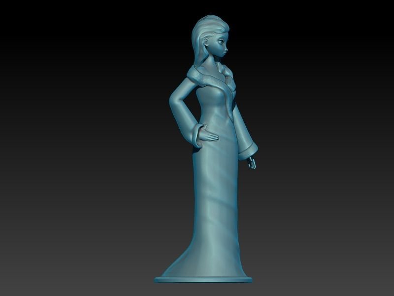 Elsa Elegant Style 3D model 3D printable | CGTrader