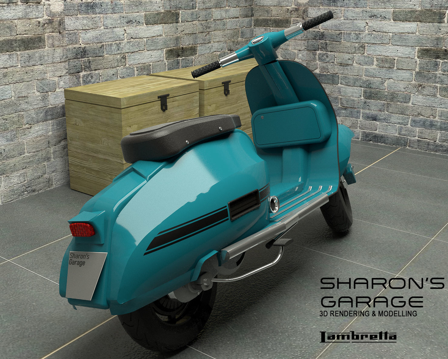 Scooter Lambretta 3d Model Cgtrader