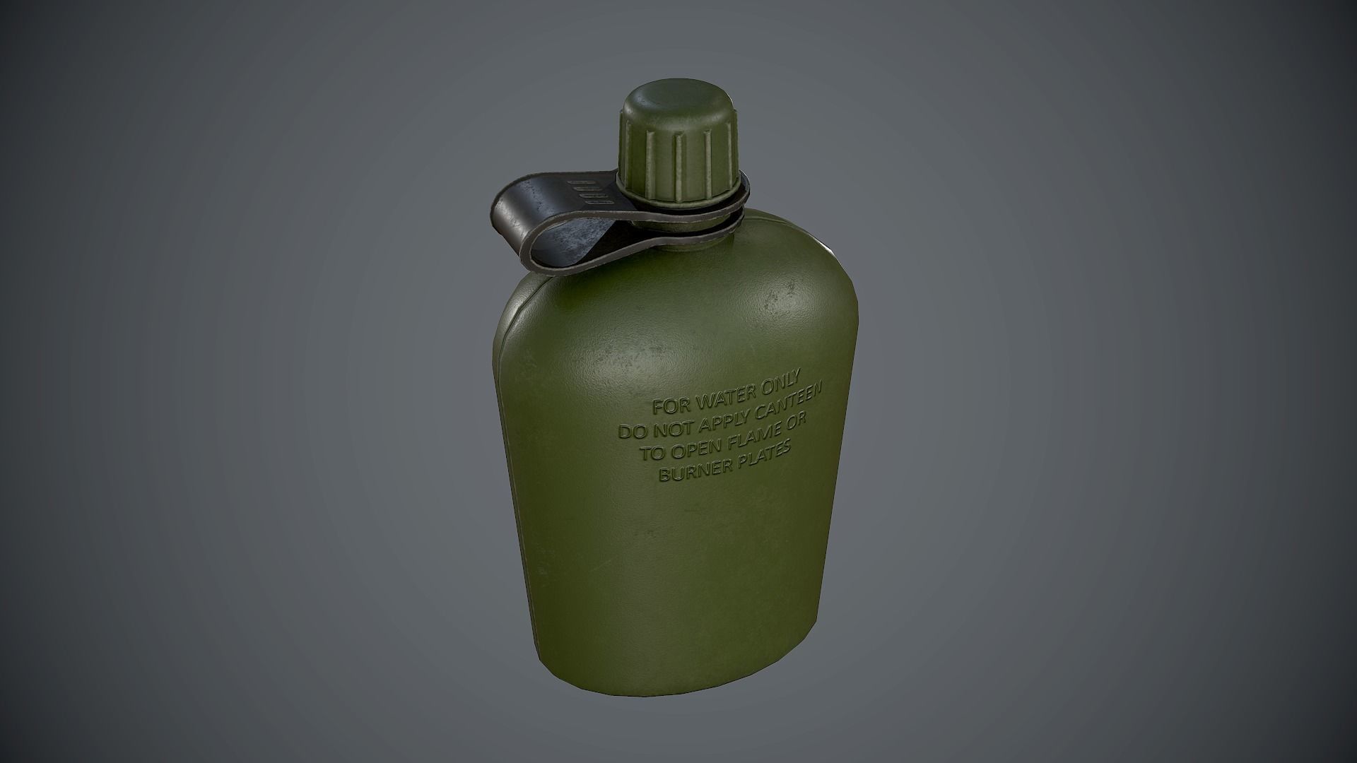 Flask Low-poly  3D model