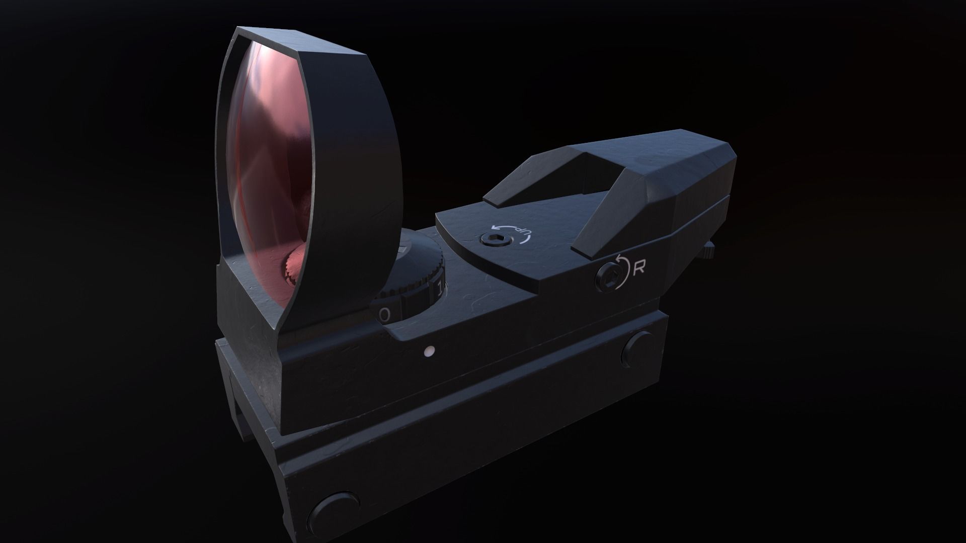 Reflex Sight Texture 3D model Reflex Sight scope VR / AR / low-poly | CGTrader