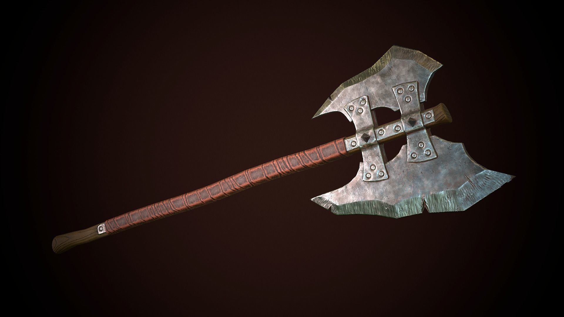 3D model Orcish Axe VR / AR / low-poly | CGTrader