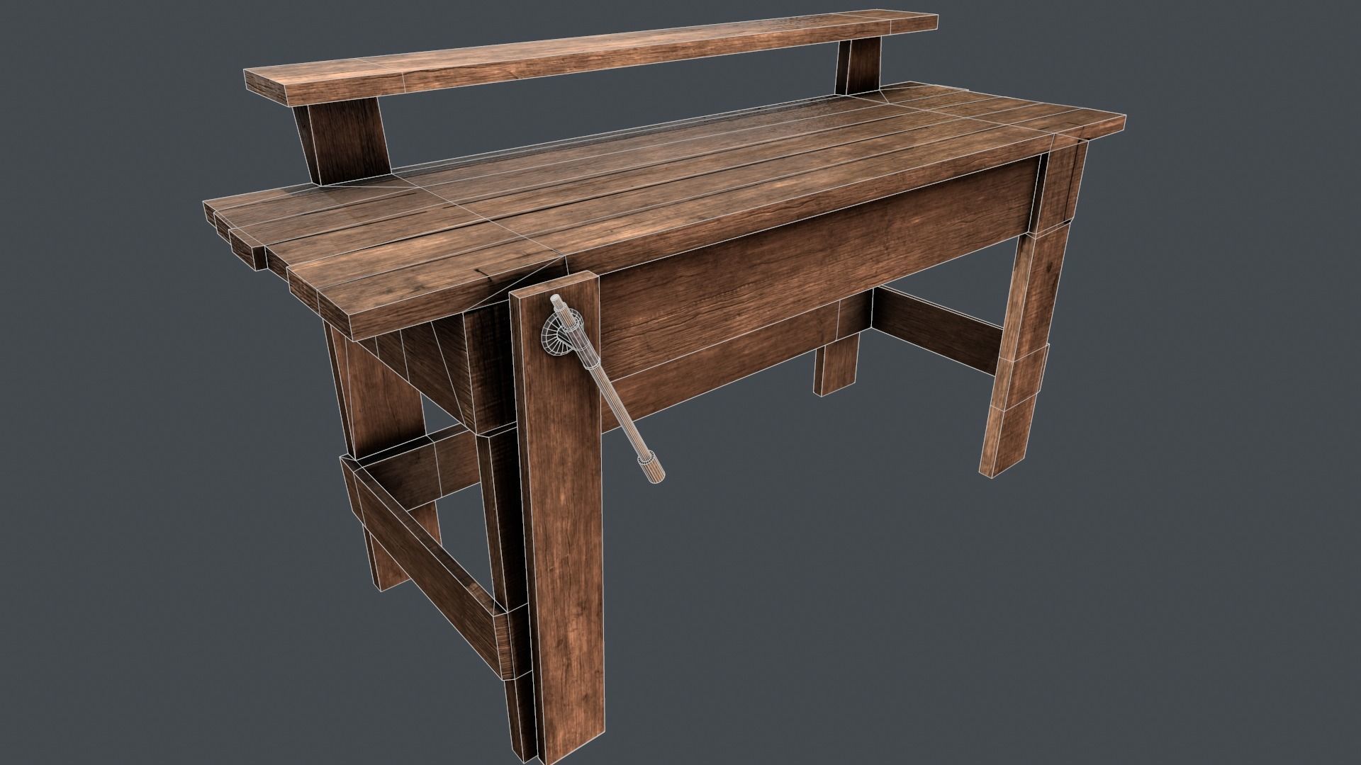 3D model LowPoly WorkBench VR / AR / low-poly | CGTrader
