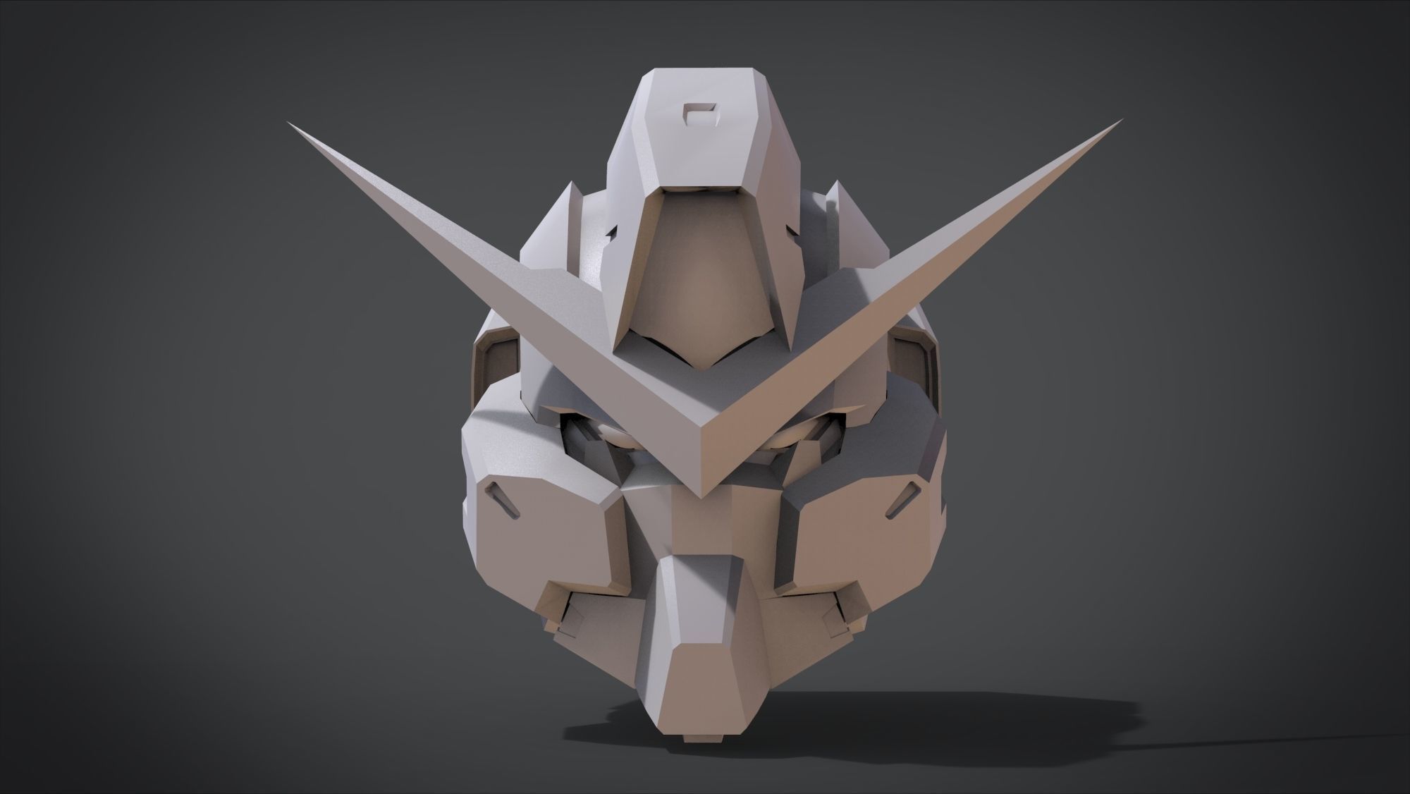 GN-005 Gundam Virtue Head 3D print model