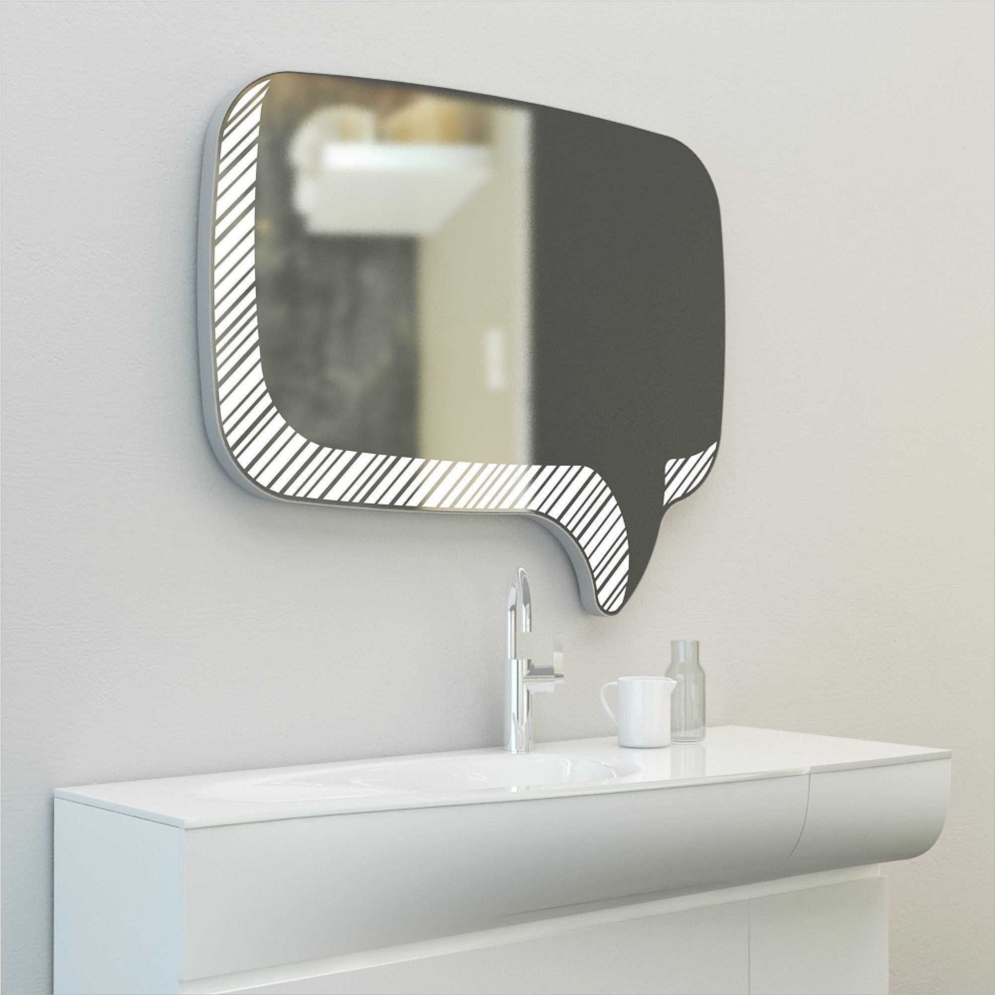 Mirror Message LED 3D model | CGTrader