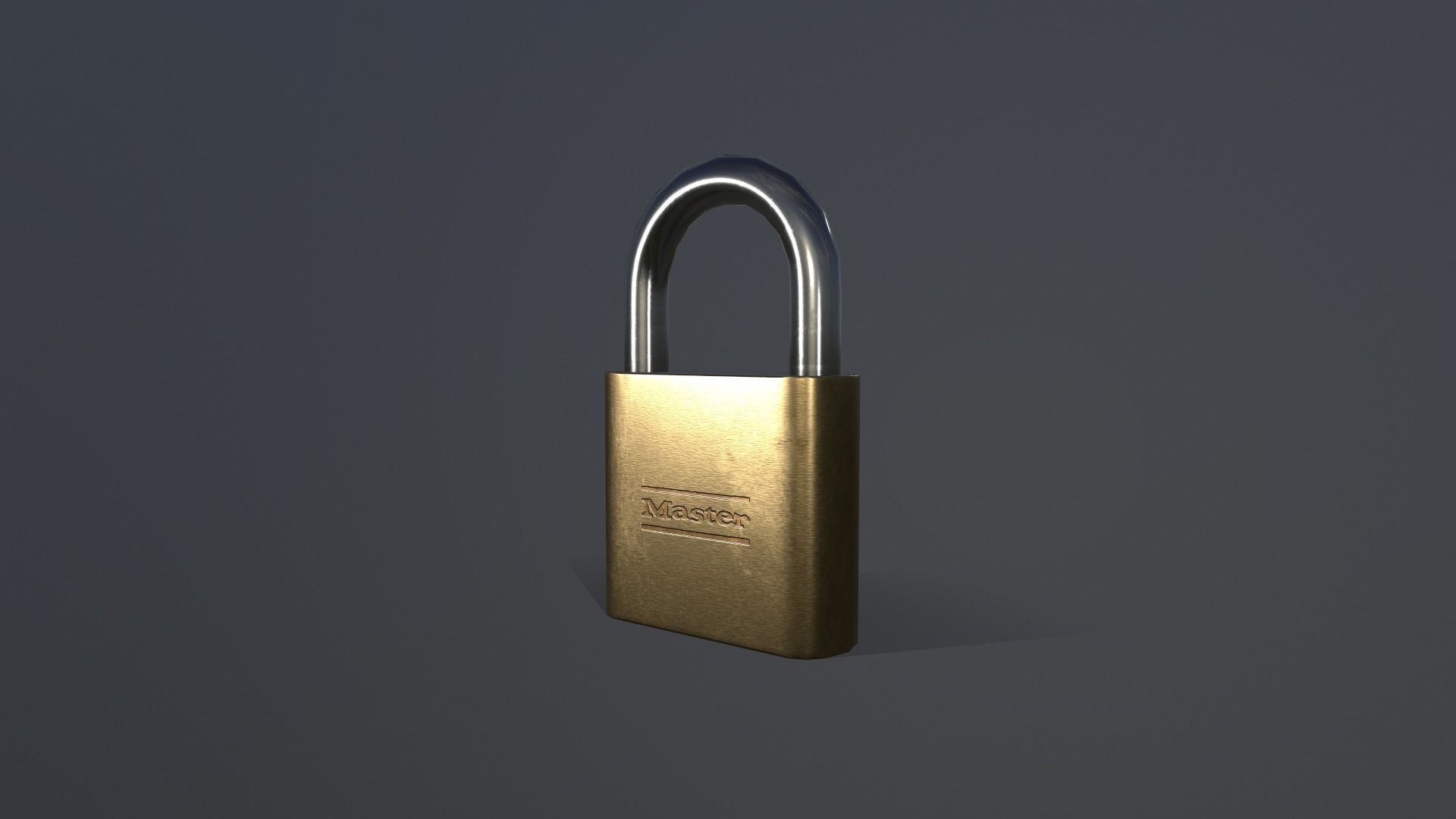 3D model Padlock VR / AR / lowpoly CGTrader