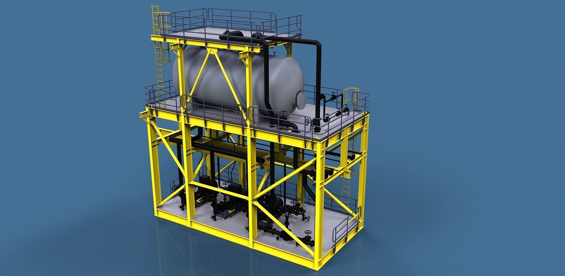 Condensate module free 3D model CGTrader