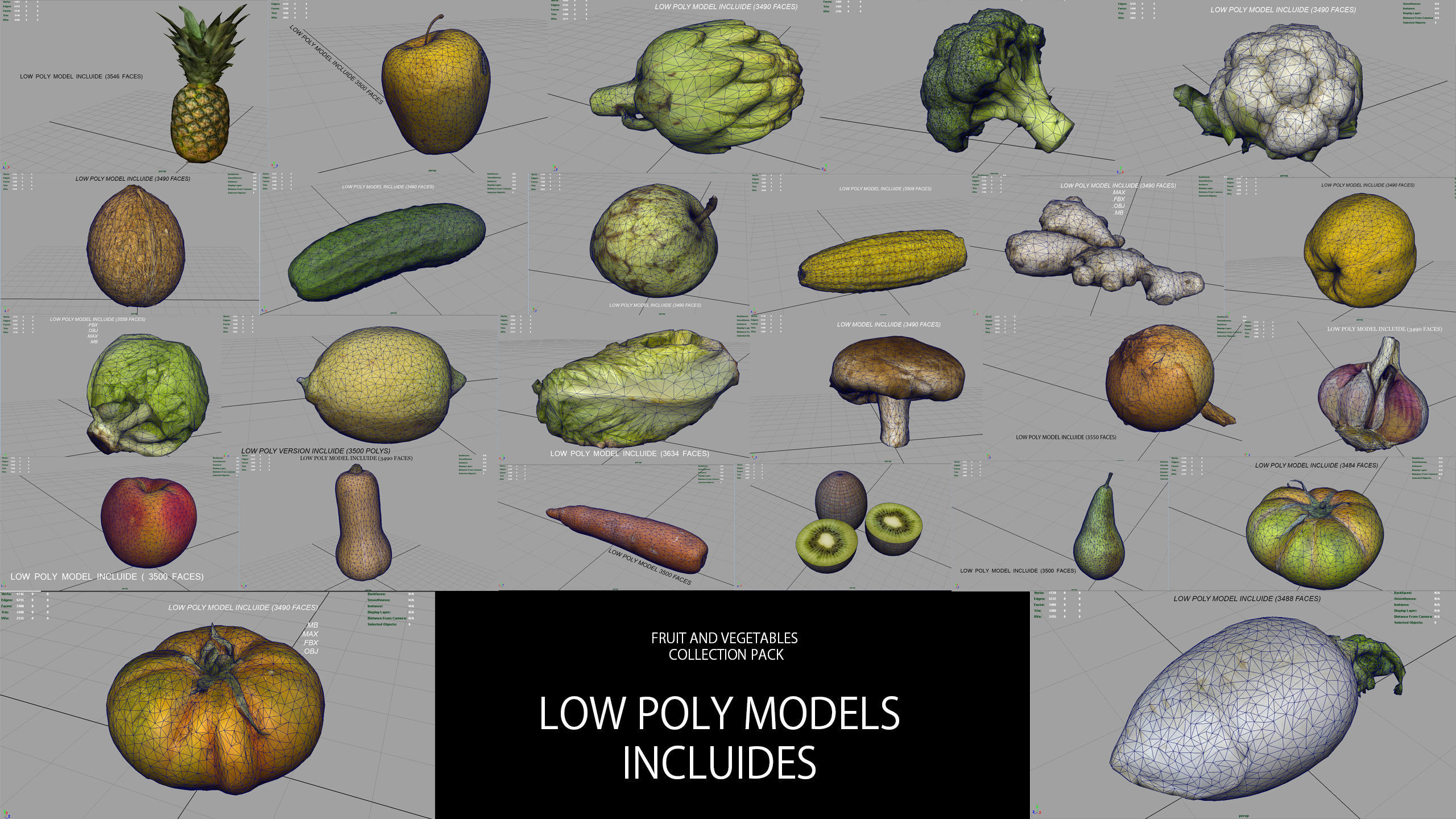 FRUIT AND VEGETABLES COLLECTION PACK