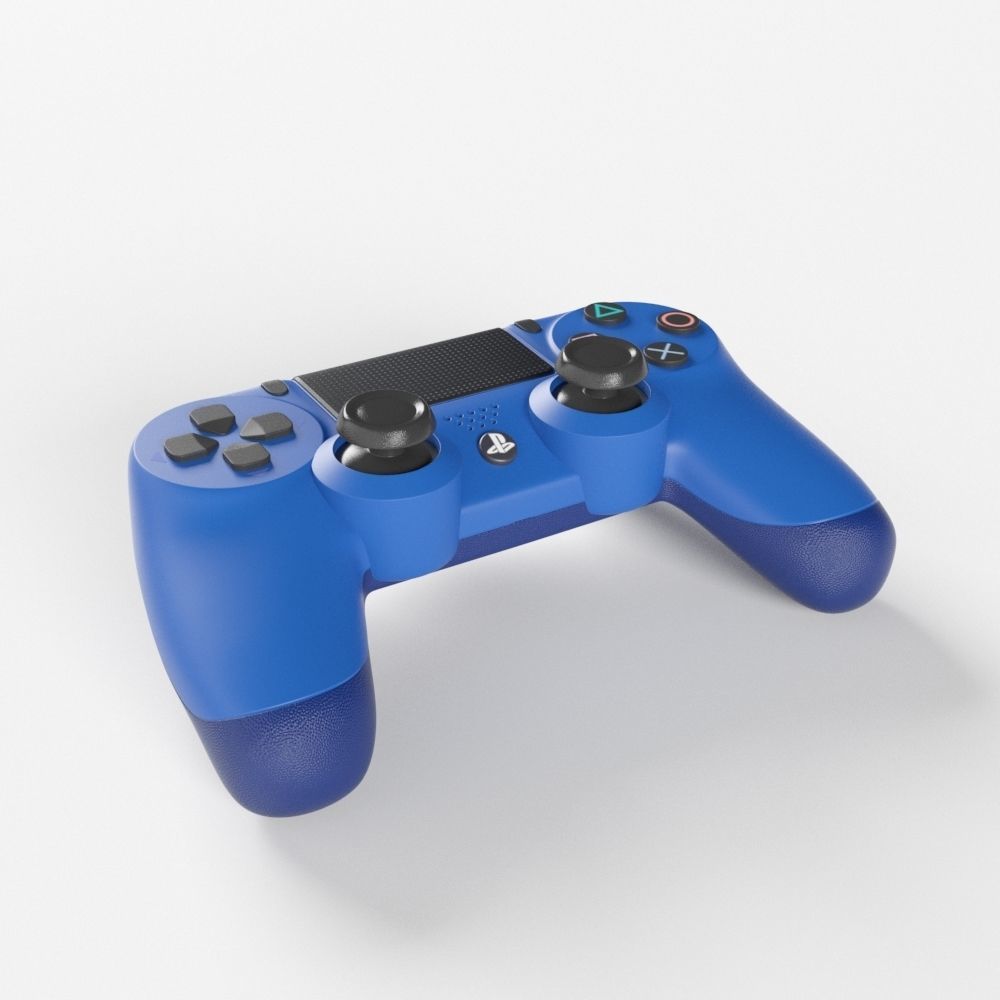 Sony PlayStation 4 DualShock Controller Wave Blue Edition 3D model CGTrader