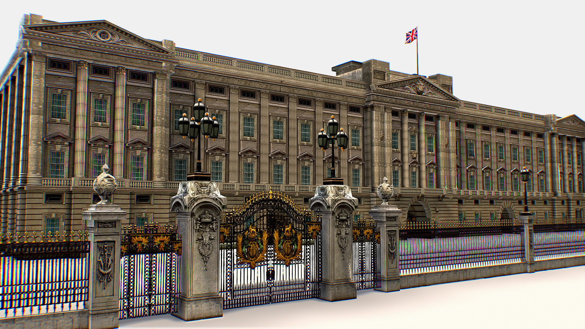 Residence and Administration Buckingham Palace 3d models