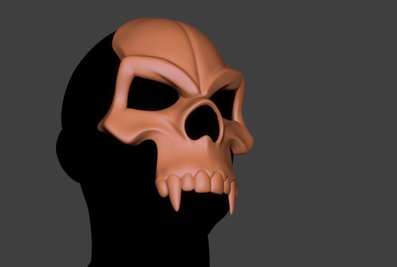 Skull Mask 3 3D model 3D printable | CGTrader