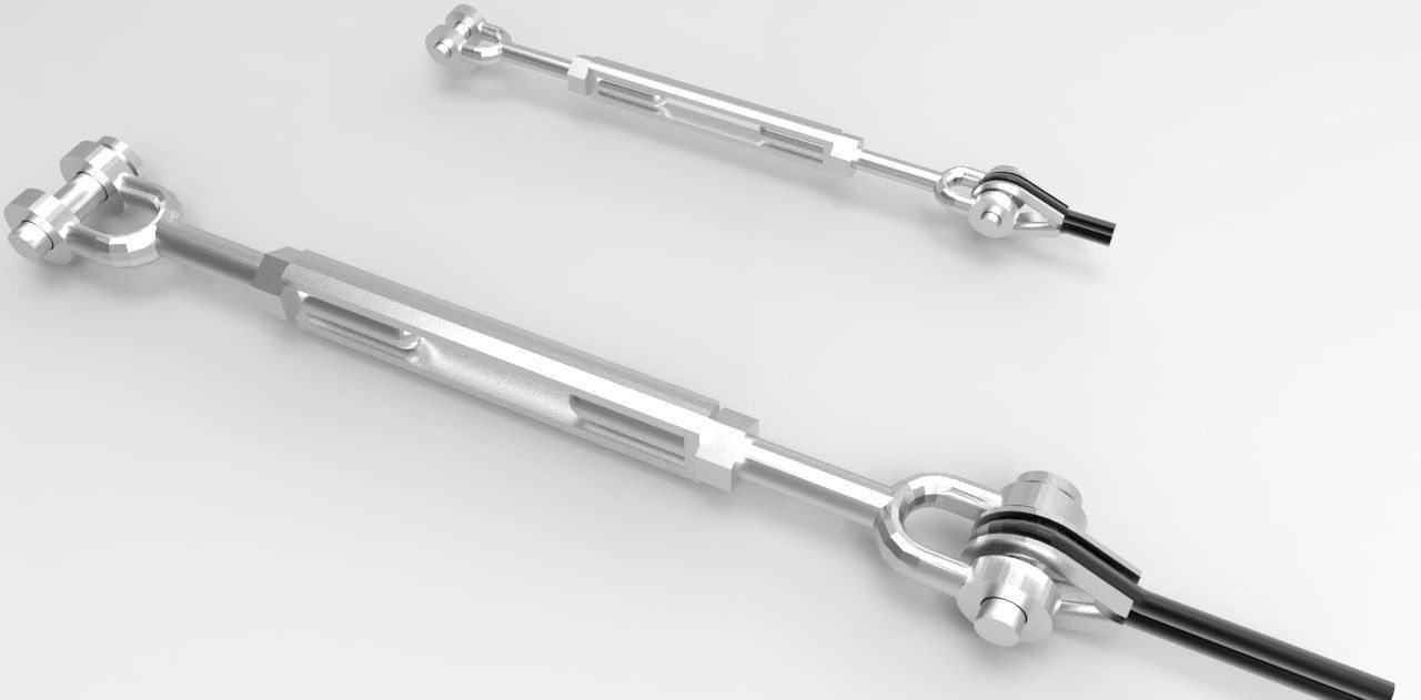 Crosby turnbuckles free 3D Model DXF DWG