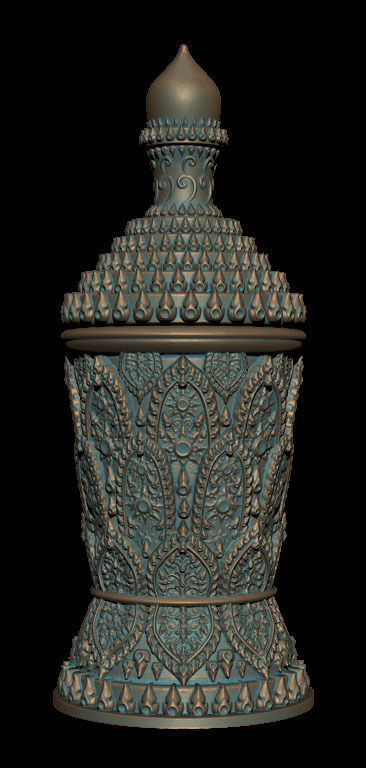 The Cup Thai Pattern - 3D Printing Model
