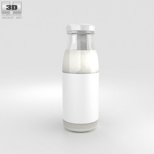 3d yogurt bottle cgtrader