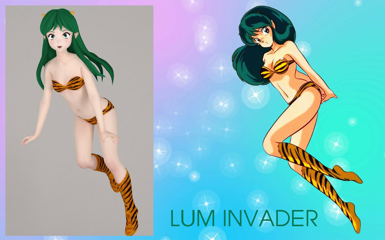 Anime girls collection 3D model_44