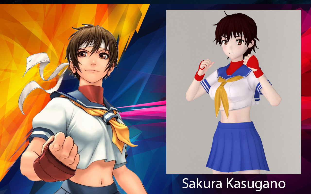 Anime girls collection 3D model_18