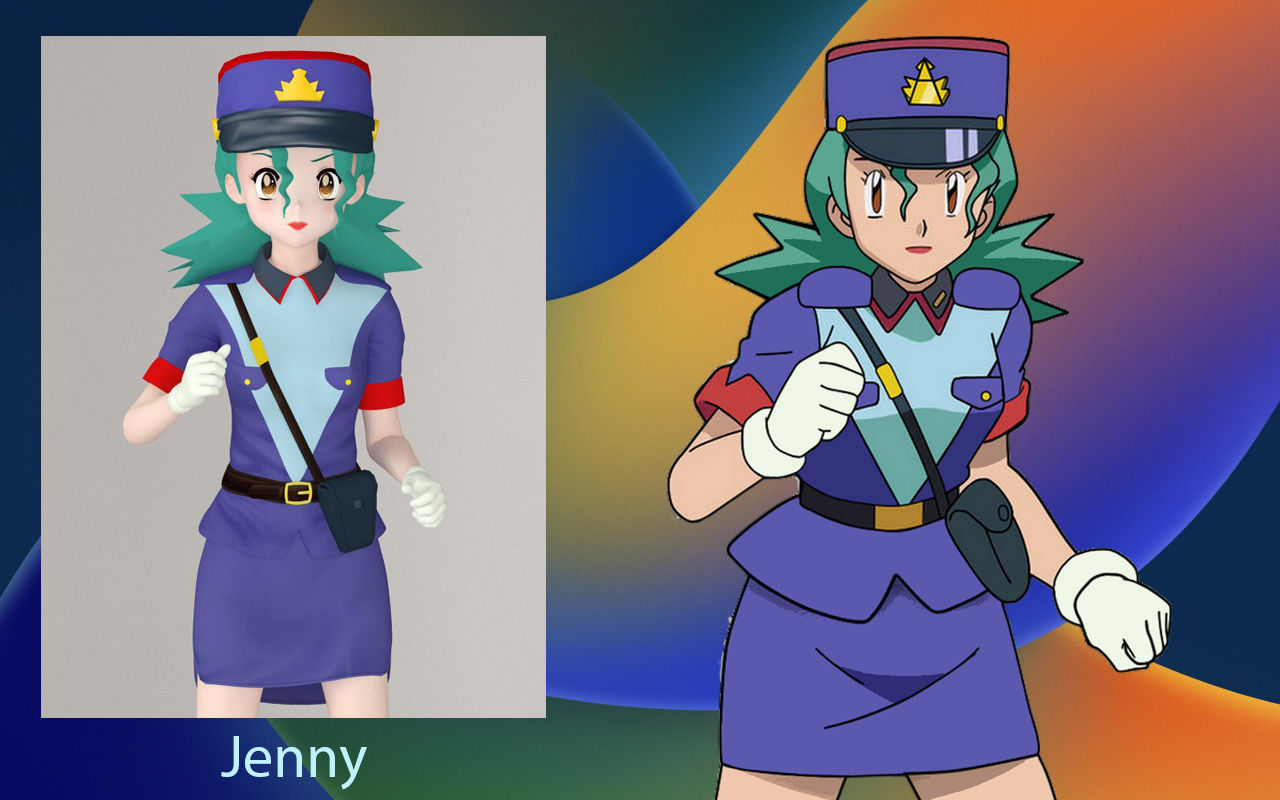 Anime girls collection 3D model_14