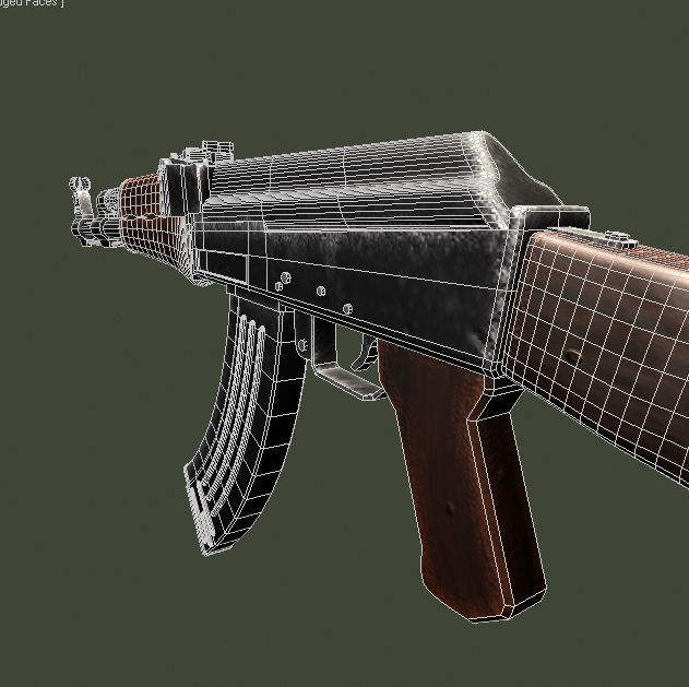 AK47 game ready low poly free VR / AR / low-poly 3D model | CGTrader