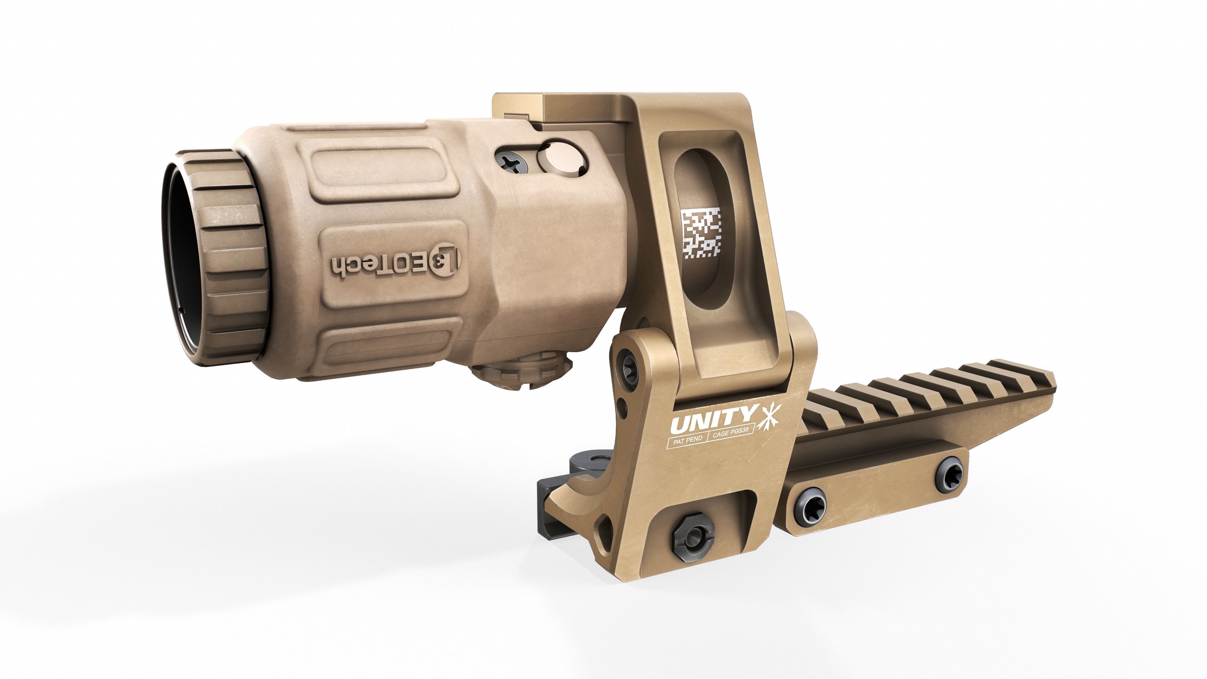 3D model EOTech G33 3x Flip to Side Magnifier VR / AR / lowpoly CGTrader