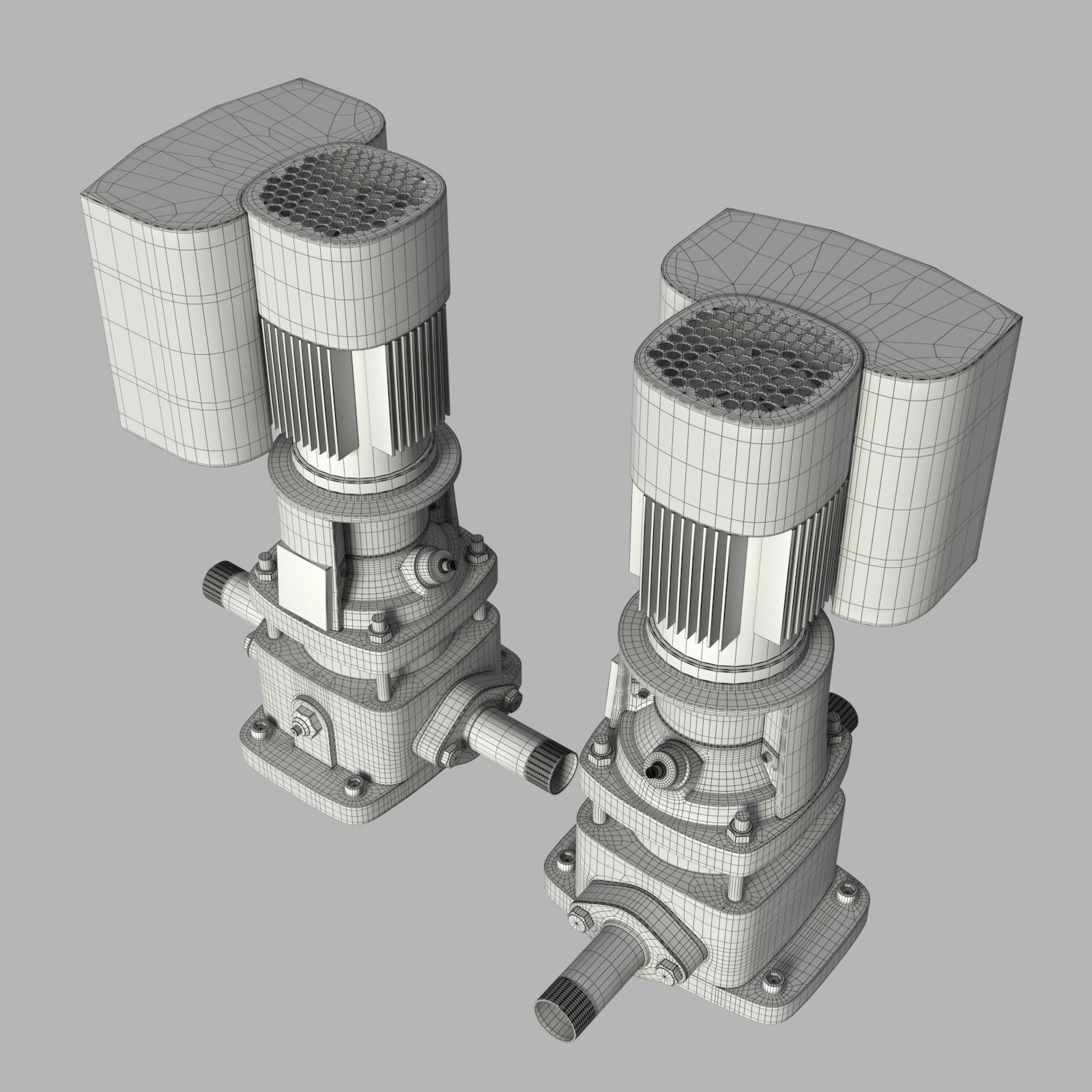 Water pump Grundfos CRE 3D model | CGTrader