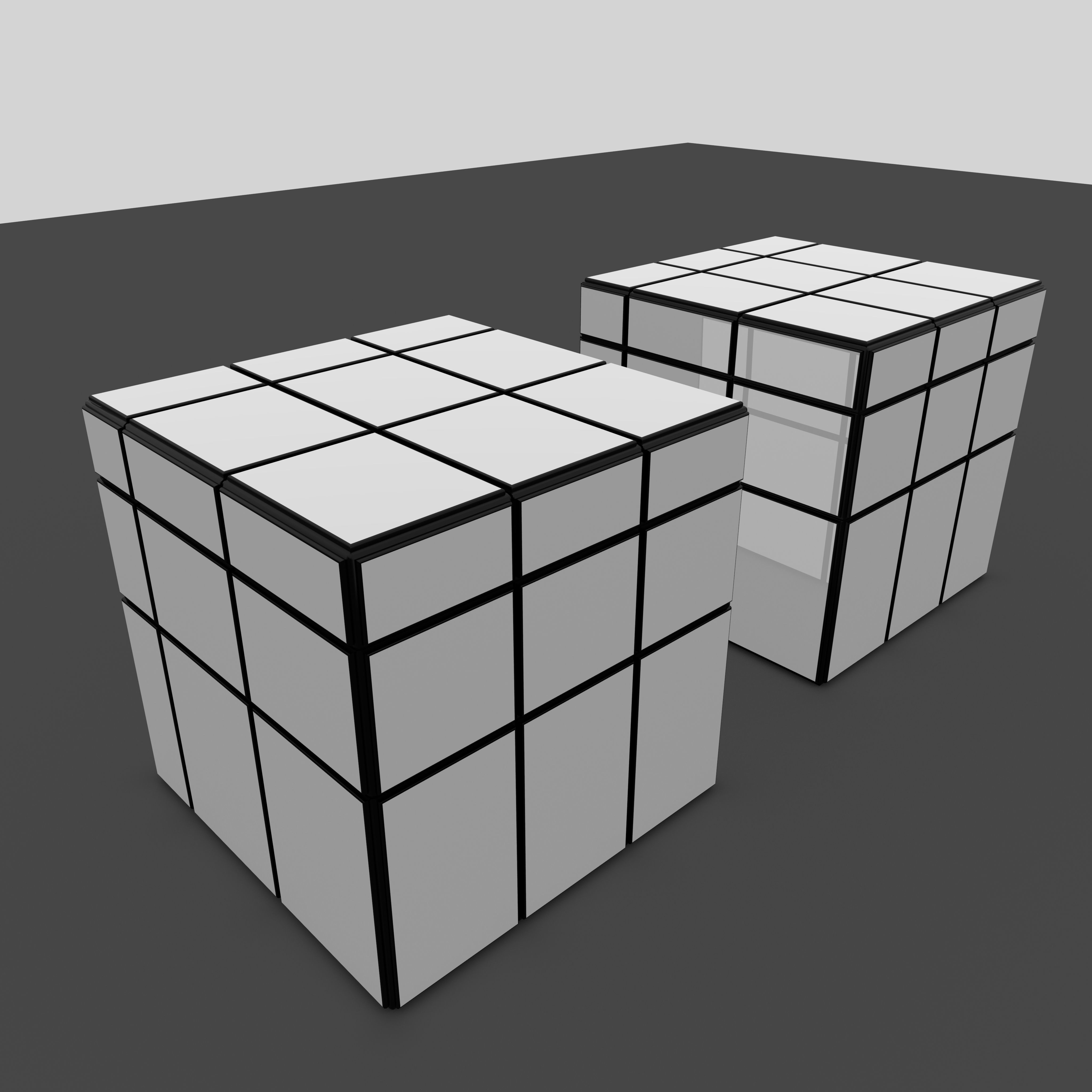 mirror cube 3x3 3D model CGTrader