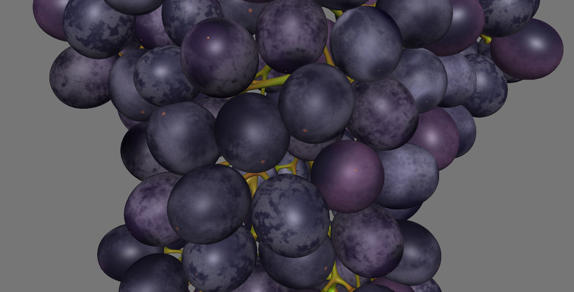 Grape grapes 3D model CGTrader