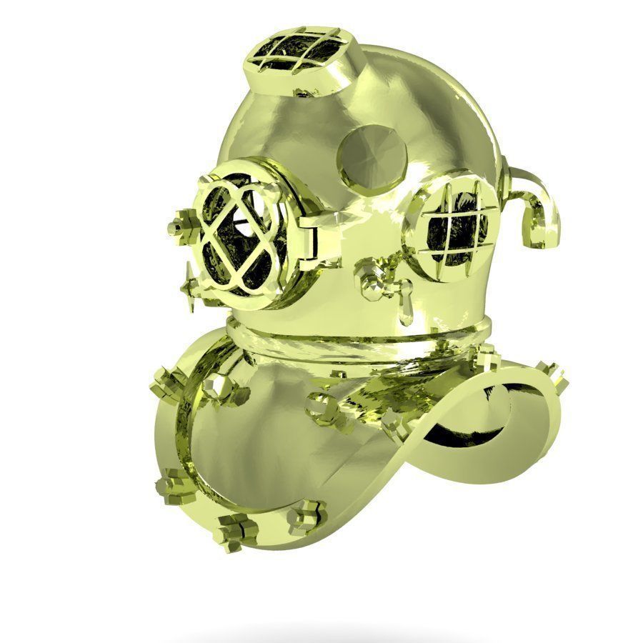 exclusive deepwater diver 3D model 3D printable CGTrader
