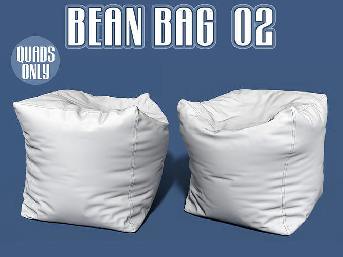 Bean bag seat 02 3D model CGTrader
