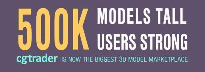 500k Users, 500k Models: CGTrader Is Now The Biggest