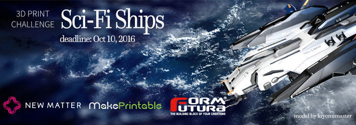 MakePrintable 3D Printed Sci-fi Ship Challenge Soars Through The Heavens!